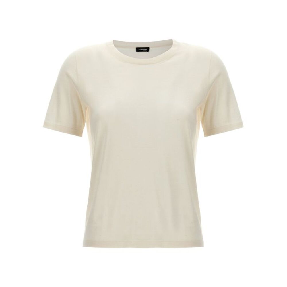 Kiton White Cashmere Women's T-Shirt